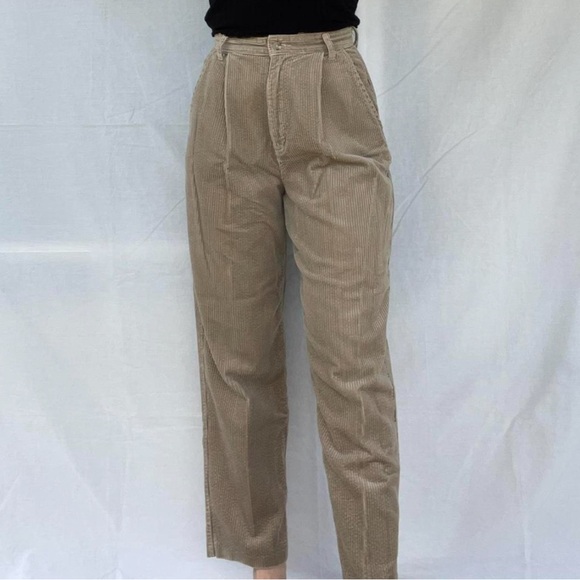 Vintage Van Heusen Pleated Corduroy Pants - Picture 2 of 2